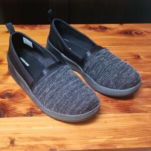 Lands' End Charcoal and Black Slip-On Loafers